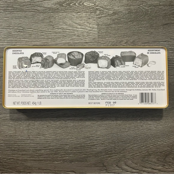 🆓FREE with PURCHASE🆓 1999 Elvis Presley Russell Stover Collectible Tin - Picture 4 of 7